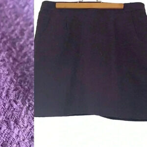 Jacob Purple knit, fully lined, mini skirt ,  size 6.